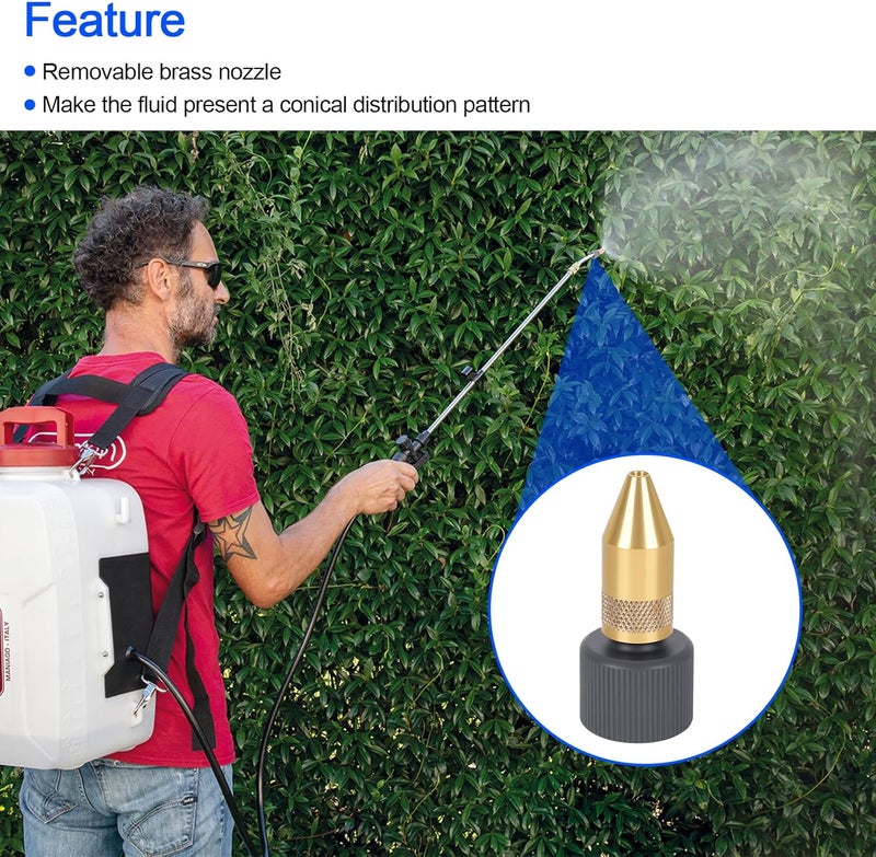 RO6G Backpack Sprayer Nozzle Replacement Smith Sprayer Nozzle 182919, Compatible with Smith NL400 4-Gallon R200 2-Gallon R300 3 Gallon Sprayer Nozzle Tips - 2 Pack - Image 5